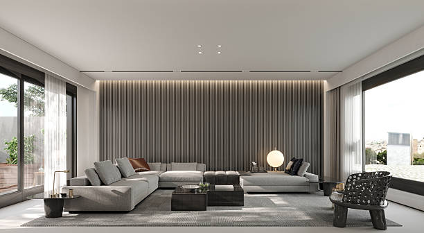 istock Photo realistic 3d render modern living room 2241250725