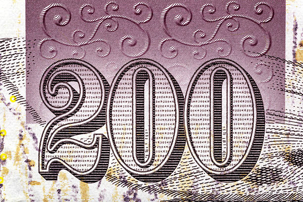 istock Faroe Islands 200 Kronur 2012 Banknotes (Ghost moth).The Danmarks Nationalbank started issuing these 100 Faroese Króna banknotes in 2004.Bonistics.World money collection. 2241263837