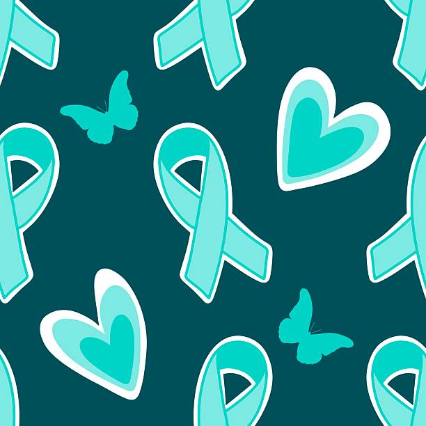 istock Breast cancer month seamless pink ribbon day mammogram pattern for wrapping paper and medical accessories 2241267381