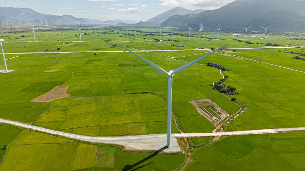 istock Wind turbines in Phan Rang, Vietnam 2241281917