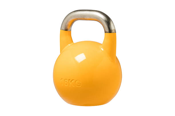 istock Sports equipment kettlebells color weights isolated on a solid white background 2241299831