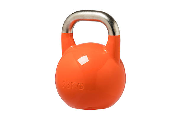istock Sports equipment kettlebells color weights isolated on a solid white background 2241299916