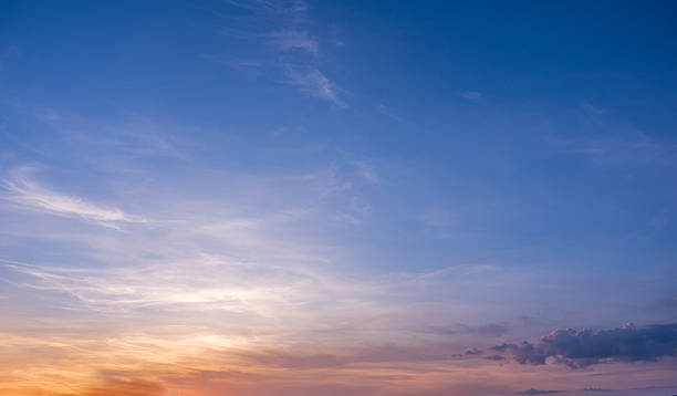 istock Majestic sunrise sky background, Blue sky and orange 2241305886