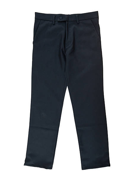 istock Black trousers for men isolated on white background, clipping path 2241306455