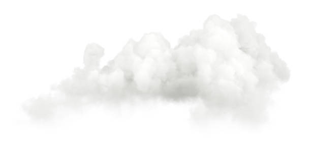 istock Morning white clouds spreading on white backgrounds 3d illustrations 2241308054