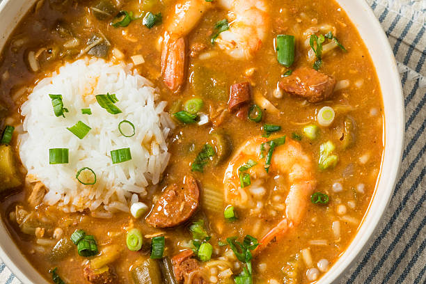 istock Savory Homemade Cajun Gumbo Stew 2241310277