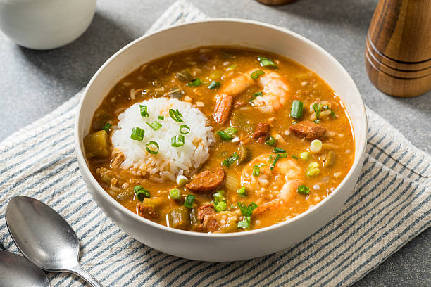 istock Savory Homemade Cajun Gumbo Stew 2241310357