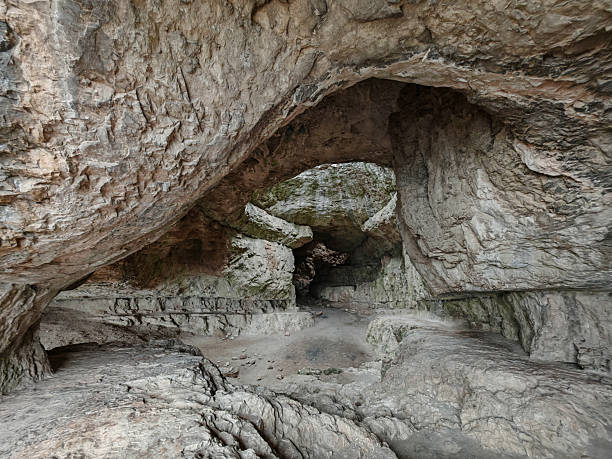 istock Interior of Szelim Cave with natural limestone formations 2241313655