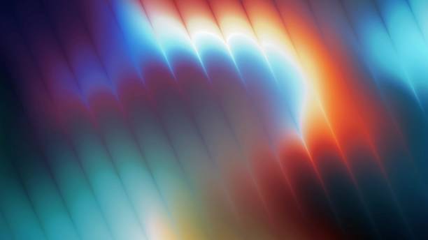 istock Abstract background with blurred colorful light streaks and diagonal patterns 2241315167