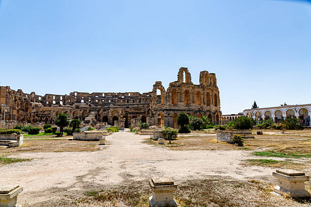 istock Distant view to Roman Amphitheatre El Djem, Tunisia 2241317549