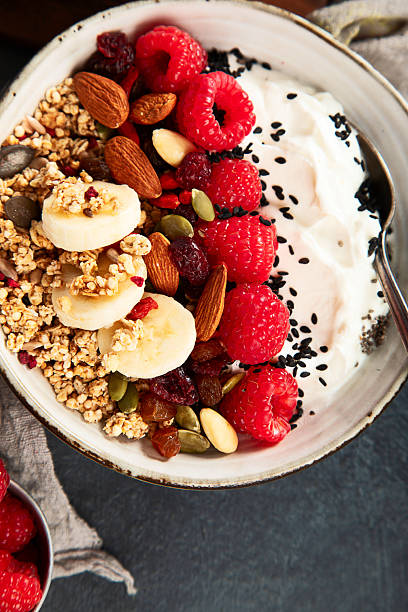 istock Healthy vegan breakfast. Diet concept. 2241318074