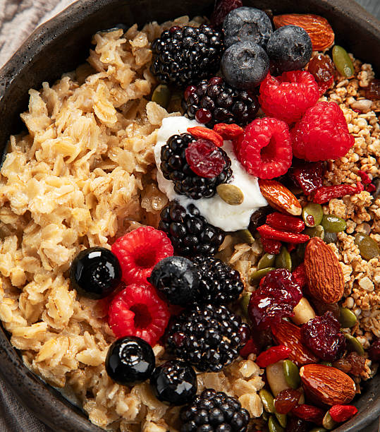 istock Healthy vegan breakfast. Diet concept. 2241318098
