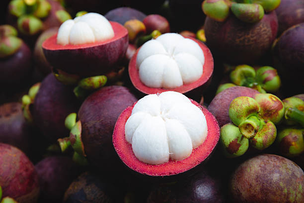 istock Fresh ripe mangosteen fruits. 2241318293