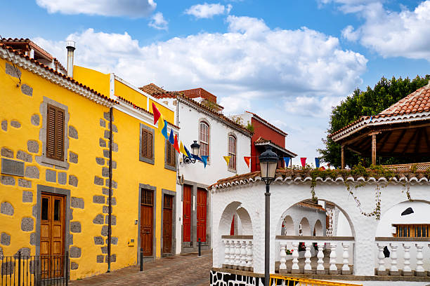 istock A colorful street in Vega de San Mateo with typical Canary Islands architecture, white walls and a lively holiday atmosphere. 2241324607