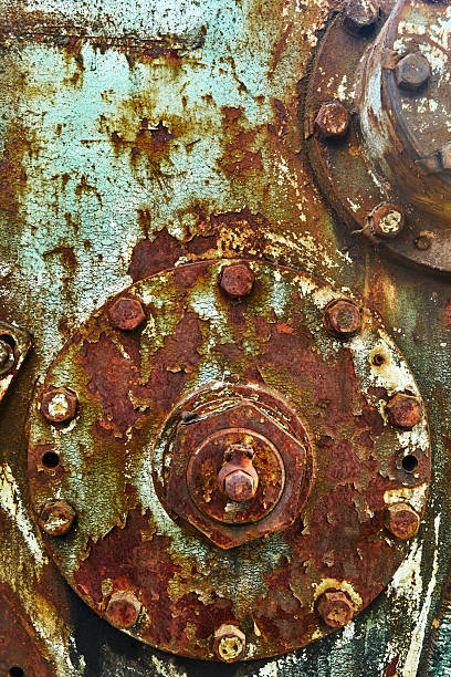 istock Background of obsolete machinery components 2241328349