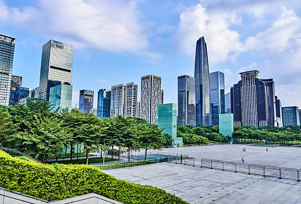 Citizen Center Square and Modern Urban Architecture in Shenzhen