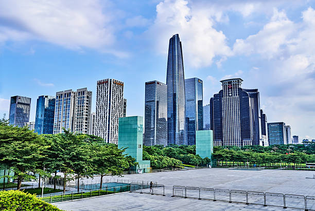 Citizen Center Square and Modern Urban Architecture in Shenzhen