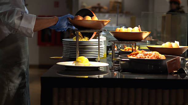 istock Chef preparing a plate in a gourmet restaurant. 2241334502