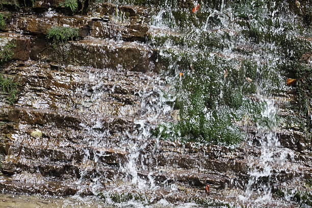 water flowing in the river.