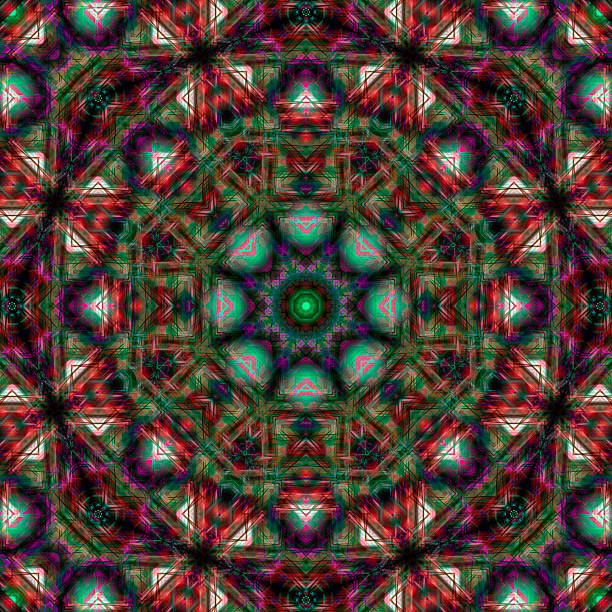 Seamless pattern with symmetric geometric ornament. Beautiful pattern for design, printing, batik.