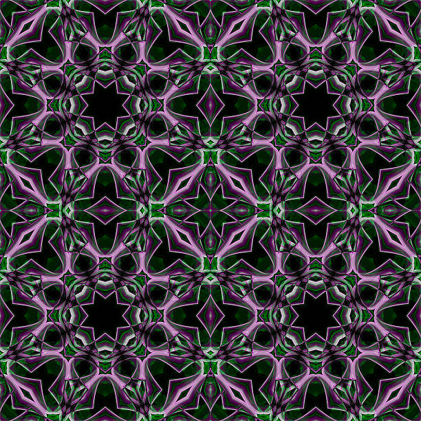 features a stunning, symmetrical kaleidoscope pattern with vibrant hues and intricate details creating a mesmerizing visual effect.