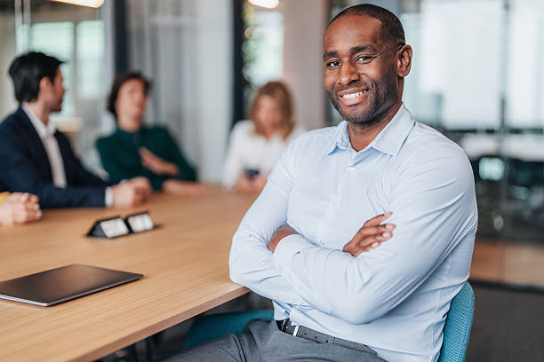istock Confident business man in modern office 2241349681