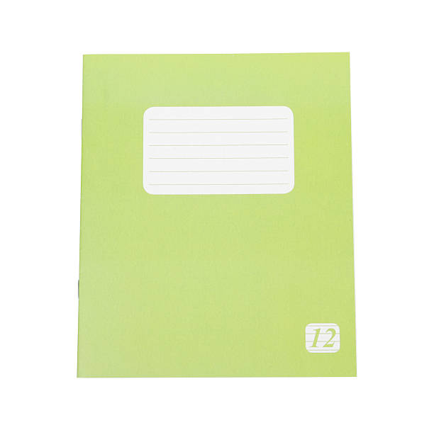 istock One copybook isolated on white, top view. School stationery 2241349944