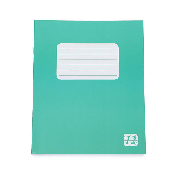 istock One copybook isolated on white, top view. School stationery 2241350237