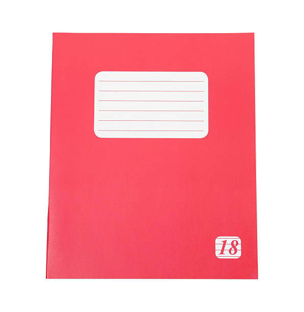 istock One copybook isolated on white, top view. School stationery 2241350518