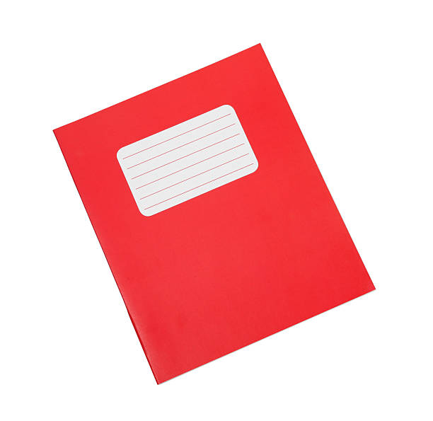 istock One copybook isolated on white, top view. School stationery 2241350582