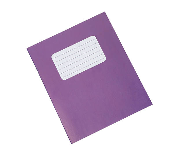 istock One copybook isolated on white, top view. School stationery 2241350639