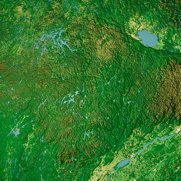 istock Mauricie Quebec Satellite Topographic Map 3D Render Color 2241361262