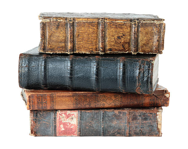 istock Stack of antique books, isolated on transparent background 2241364591