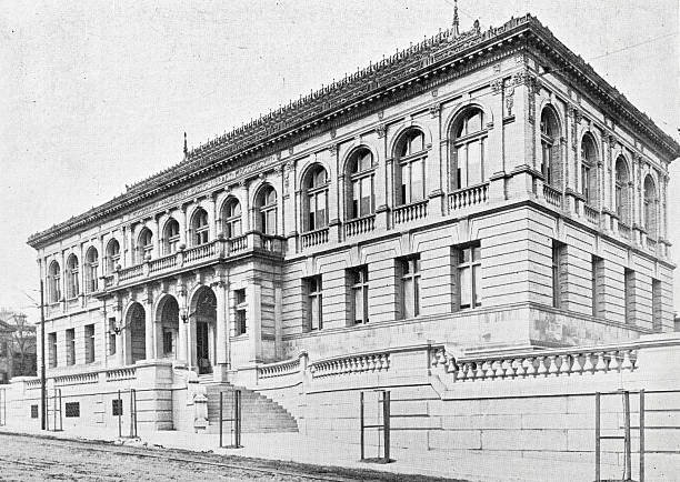 istock Providence Public Library, designed in the Italian Renaissance style, its marble facade and arched windows reflected the city’s belief that knowledge should be shared by all. 2241368490