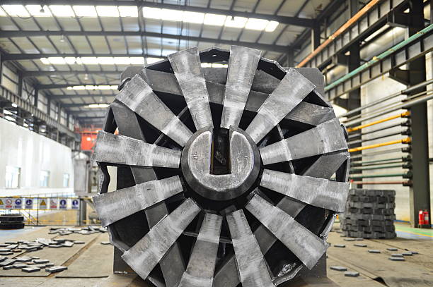 istock Hot rolled strip steel plant workshop pipeline valve 2241372674