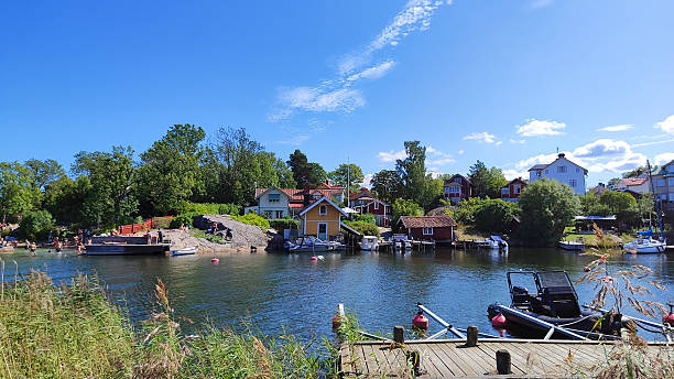 istock Vaxholm town in Sweden in bright summer day 2241373308