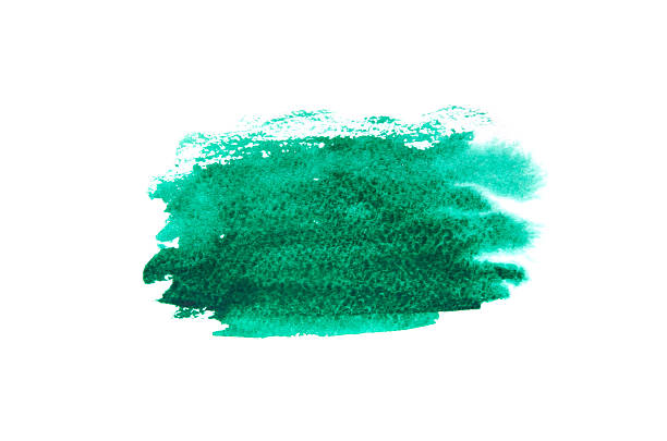 istock Green brush stroke isolated on background 2241374006