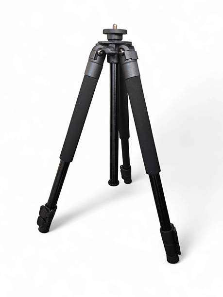 istock Professional tripod camera with black color 2241376591