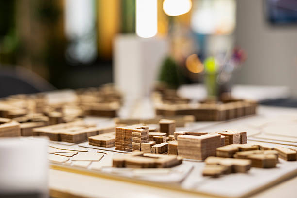 istock Quiet empty office space in a modern real estate development firm 2241383429
