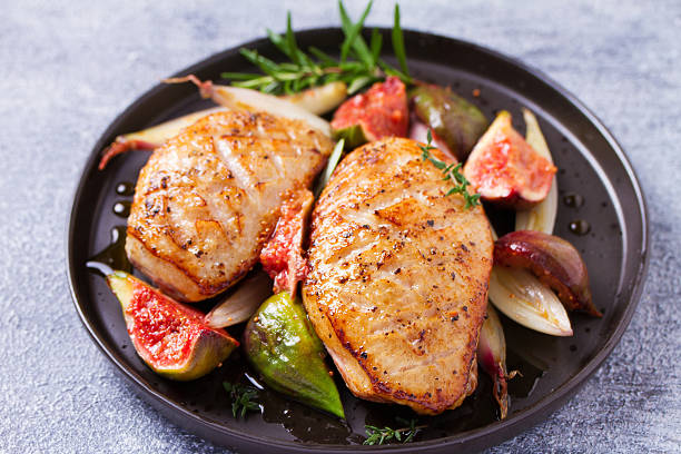 istock Duck breasts with figs, shallots and sherry gravy 2241384583