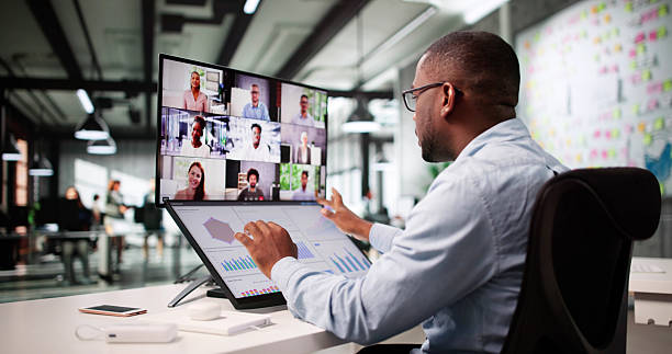 istock Entrepreneur Leading Virtual Business Meeting 2241387812