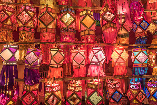 istock Colorful traditional and modern Lanterns, Akash kandil 2241387881