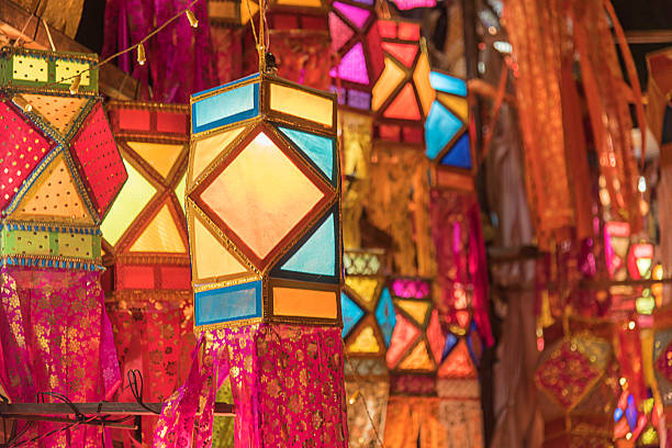 istock Colorful traditional and modern Lanterns, Akash kandil 2241387915