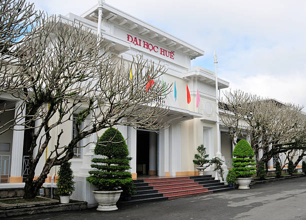 Hue, Vietnam: Hue University (Đại học Huế), is a public, research-oriented university system established in 1957. It comprises multiple member institutions, including colleges of sciences, foreign languages, medicine, and education. With over 45,000 full-time students, it ranks 7th among Vietnamese universities.