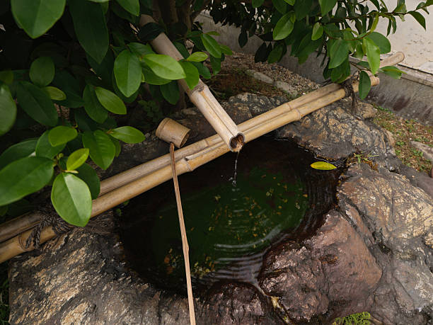 istock Tranquil Tsukubai in Japanese Garden 2241394516