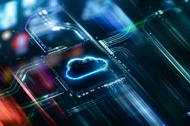 istock Digital Cloud Icon on Digital Circuits Showcasing Innovative Cloud Technologies for Business and Personal 2241400063