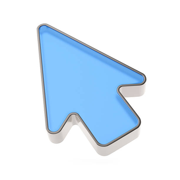 istock Glass arrow on white background. Isolated 3D illustration 2241411346