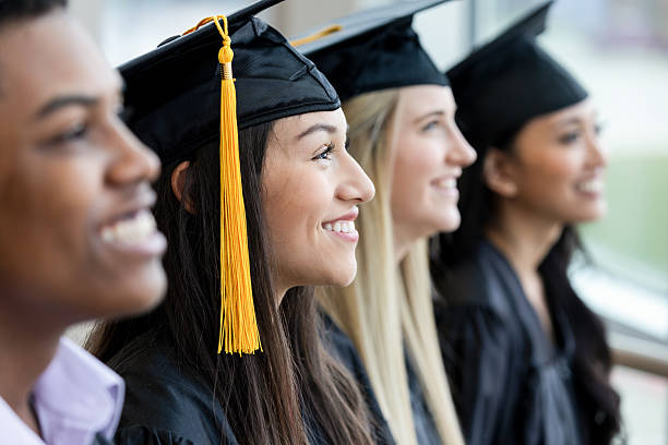 istock Graduates looking forward to their future with excitement and anticipation 2241419663