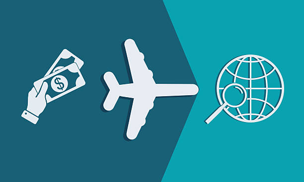 A person is holding a stack of money and a plane. The plane is in the middle of the image