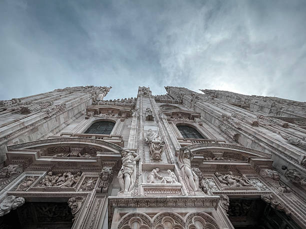 Marble facade of Duomo, Milan